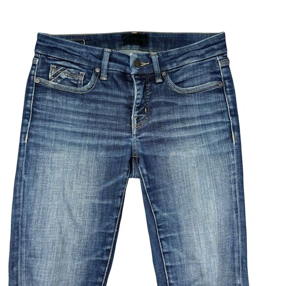 Buckle Black Jeans Women's 26x32 Blue Skinny Ankle Denim Shaping Pockets Pants - Picture 5 of 12